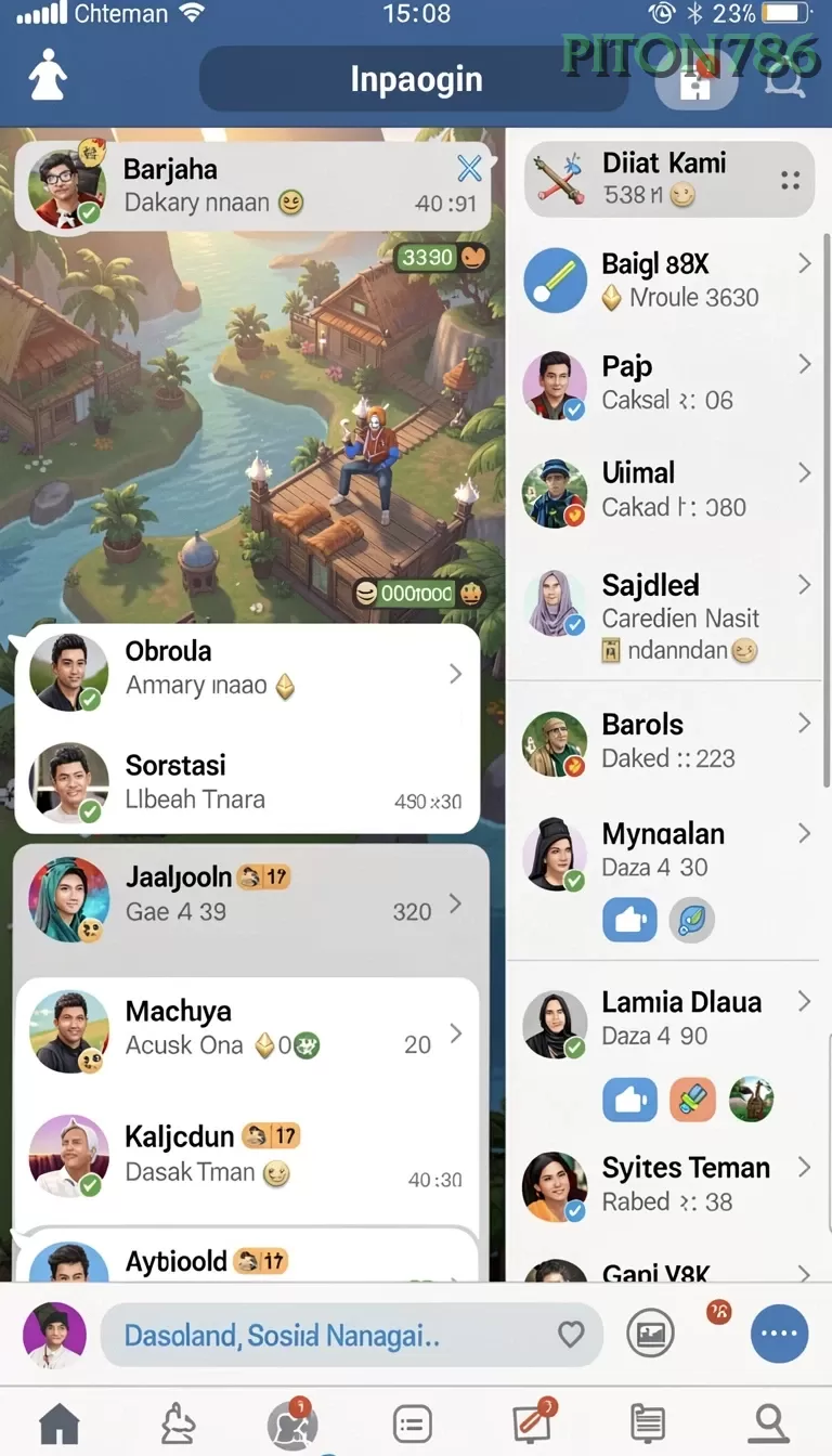 Galeri pratinjau visual piton786 build APK resmi terbaru